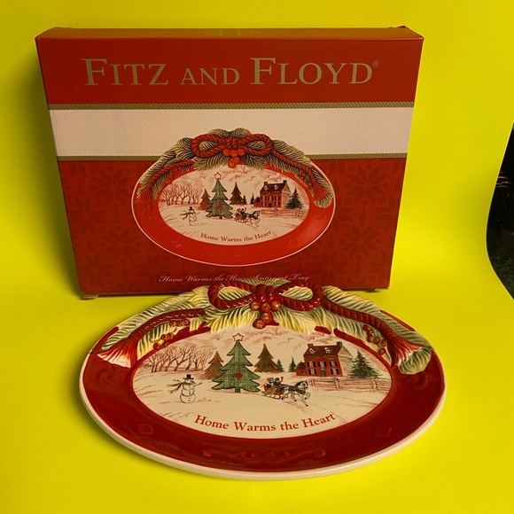 Fitz and Floyd Christmas tray. - Picture 3 of 4
